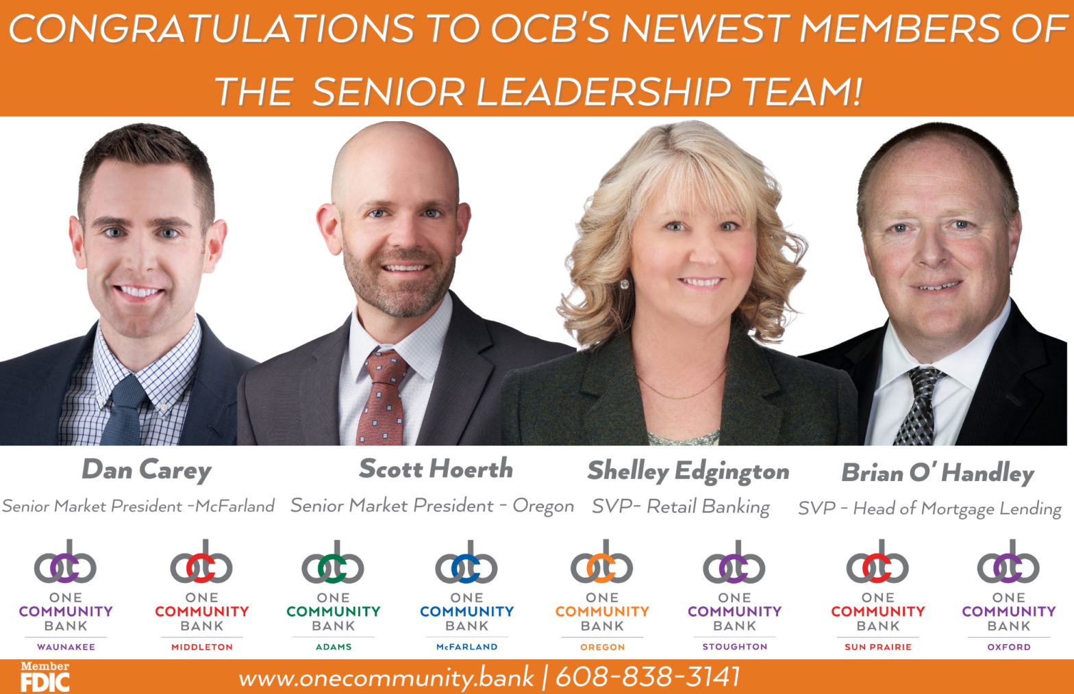 Senior Leadership Additions Headshots