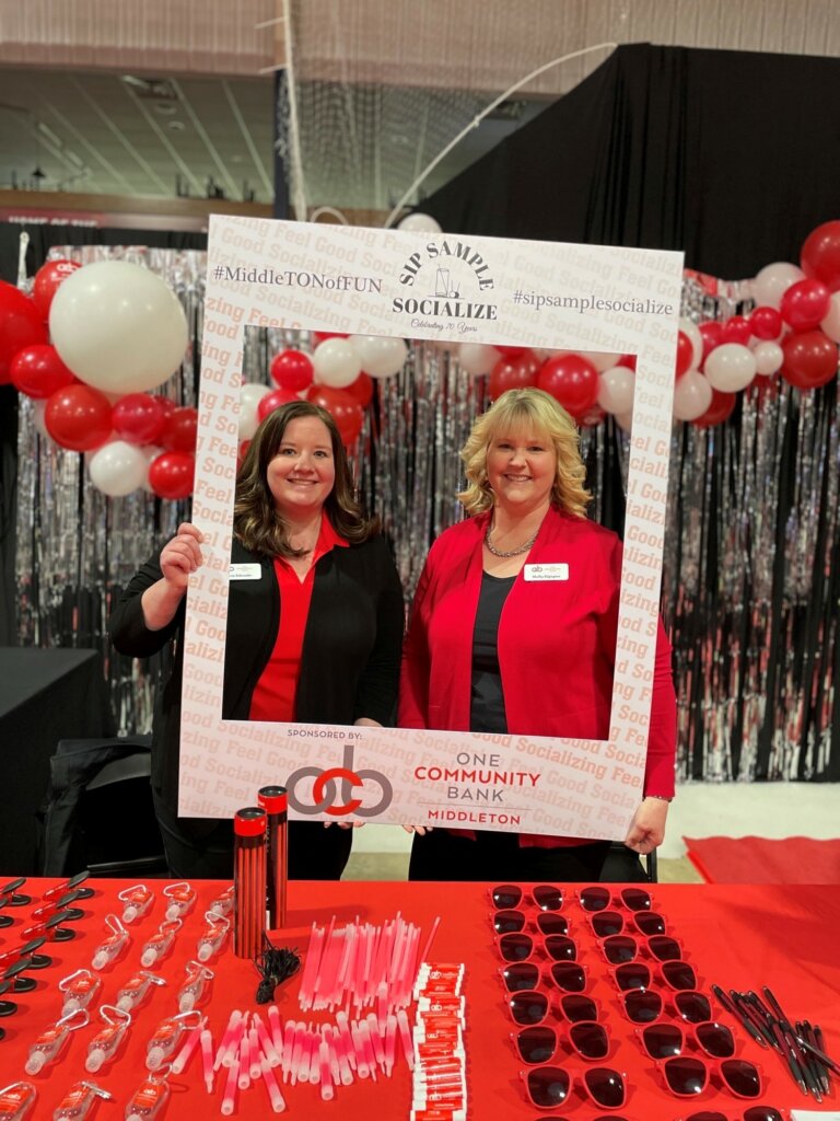 Carrie and Shelley at Sip Sample Socialize