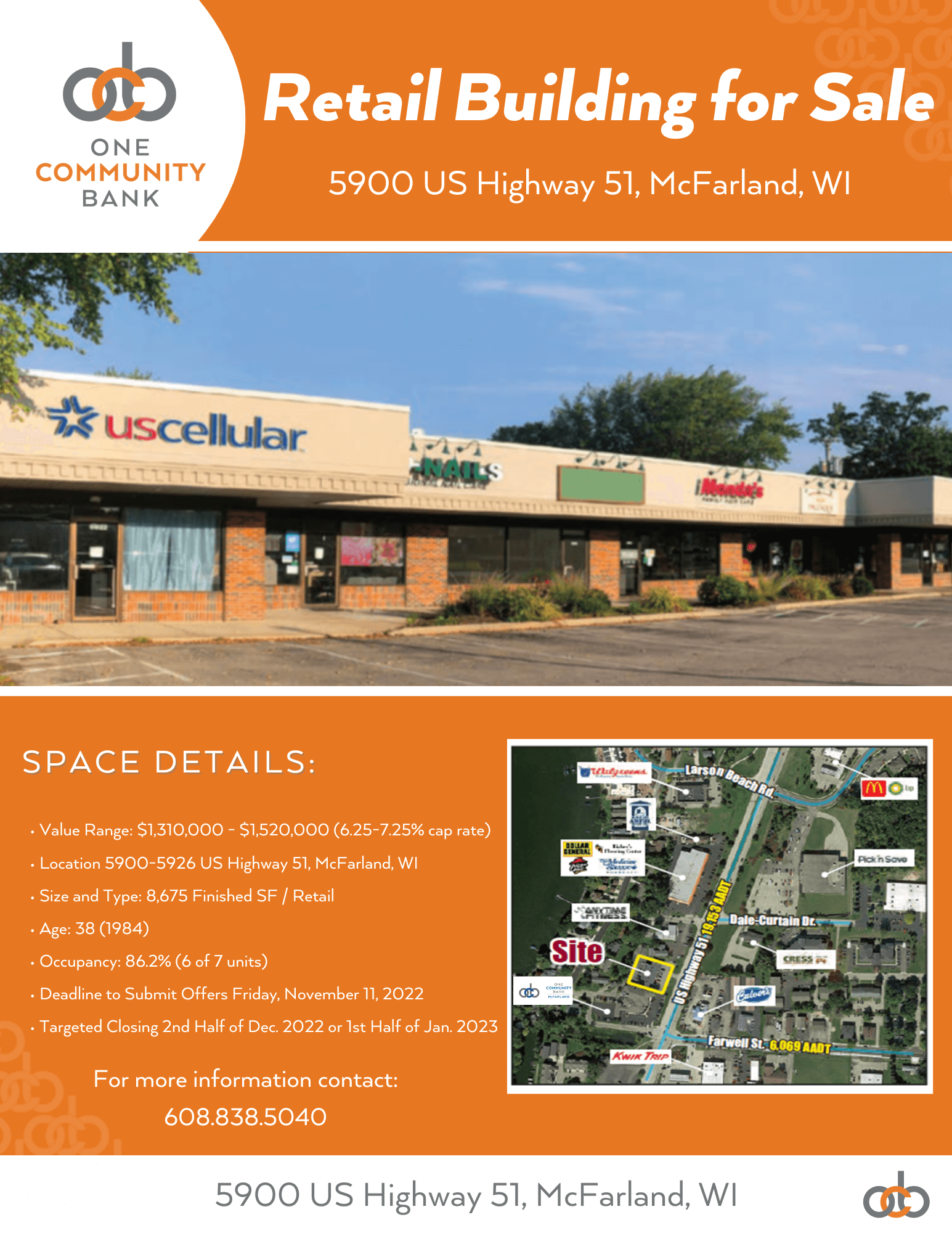 OCB retail building for sale