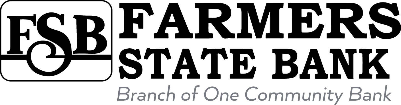 Farmers State Bank a Branch of One Community Bank horizontal logo
